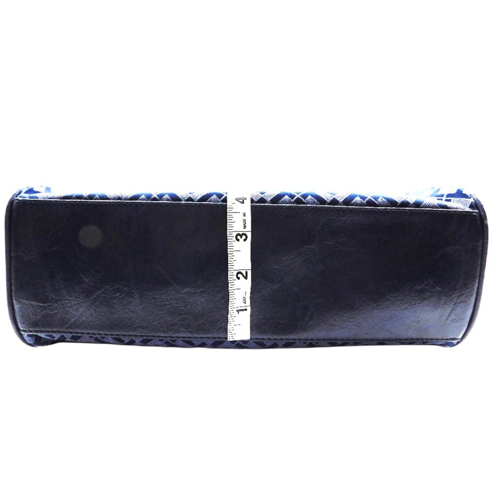 Tommy Hilfiger Blue Monogram Shoulder Bag – Gold Chain Straps - Picture 9 of 12